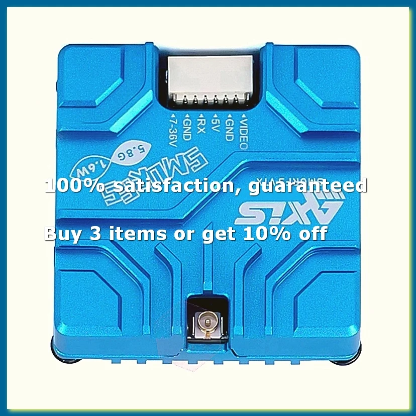 For VTX 5.8G 1.6W VTX 40CH 1600mW FPV Video Transmitter for FPV RC Drone DIY Part-A82Z