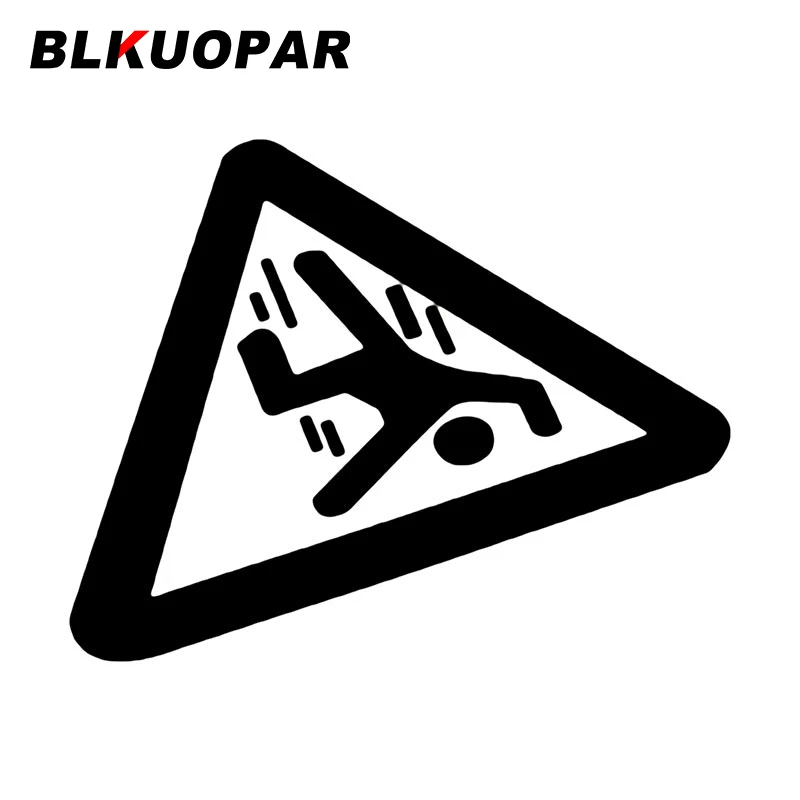 

BLKUOPAR Caution Falling Sign Vector Car Stickers Personality Anime Decal Waterproof Funny Bumper Car Door Protector Graphics