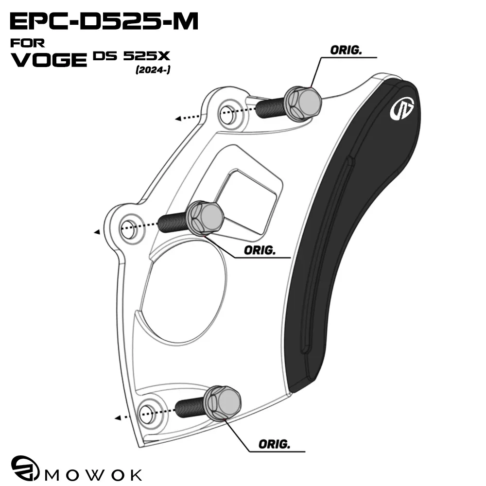 Dla VOGE DS525X 525DSX 525 DSX DSX525 2023 2024 akcesoria motocyklowe aluminiowa pokrywa skrzyni korbowej silnika osłona osłony owiewki