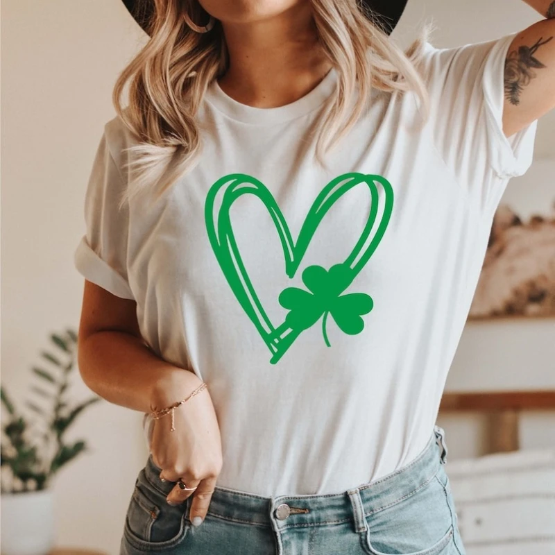 Irish Shirt St Patrick's Day Shirt St Patrick's Day T-Shirt for Women St Patrick's Shirt for Men Luck of The Irish Shamrock Tops