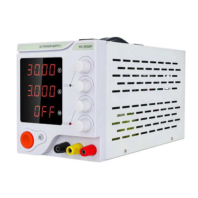 4-bit linear DC power supply one-button control output on-off switch short circuit overvoltage protection 30V test power supply