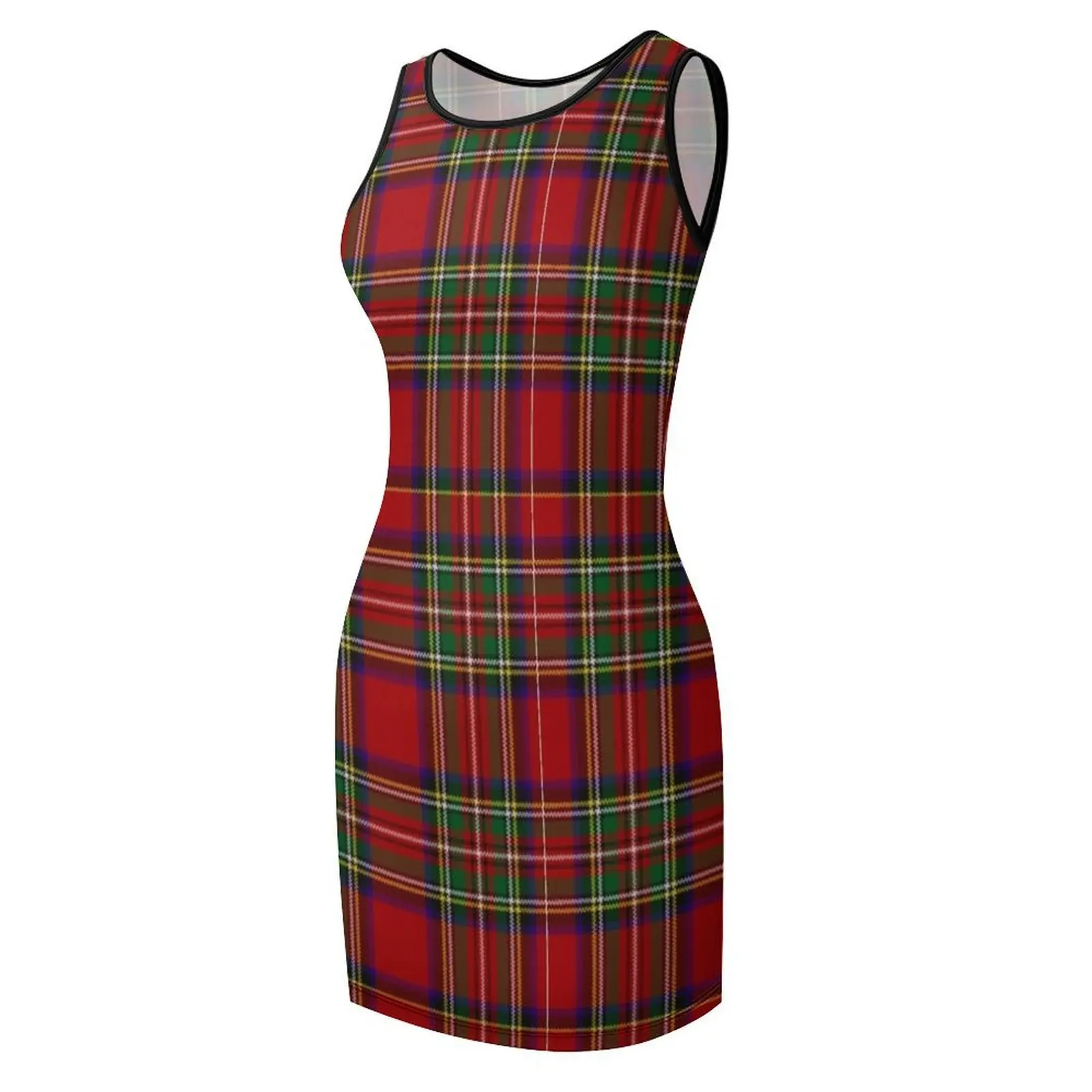 Tartan Sleeveless Sundress Women's summer dresses evening dress woman luxury women's party dress evening prom