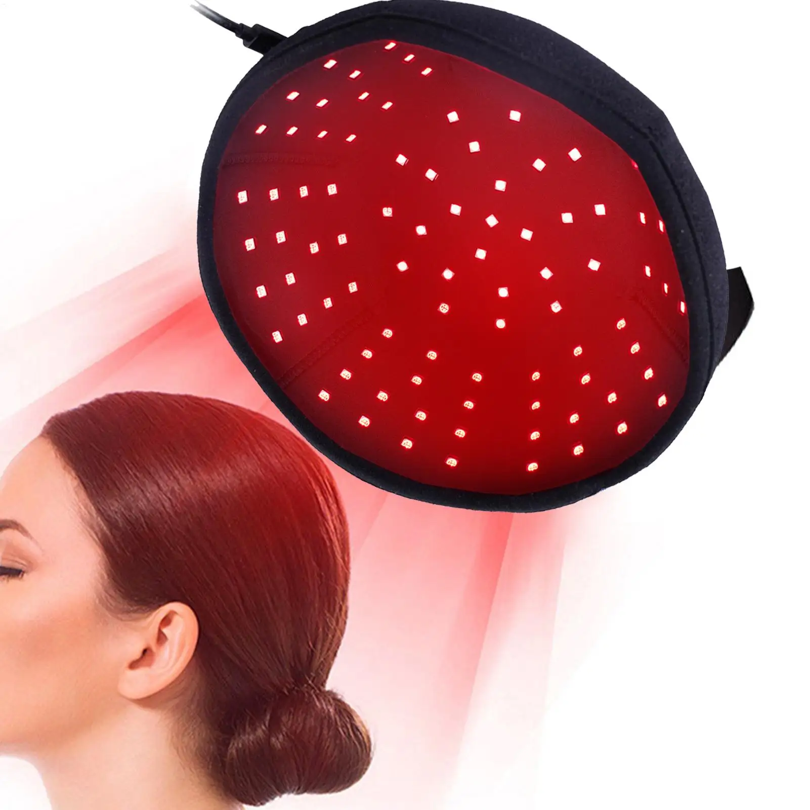 

Red Light Hat Hair Regrowth Infrared Cap 108 Beads Diode LaserHat Light Therapy Cap Reduce Alopecia Shedding Hair Growth Device