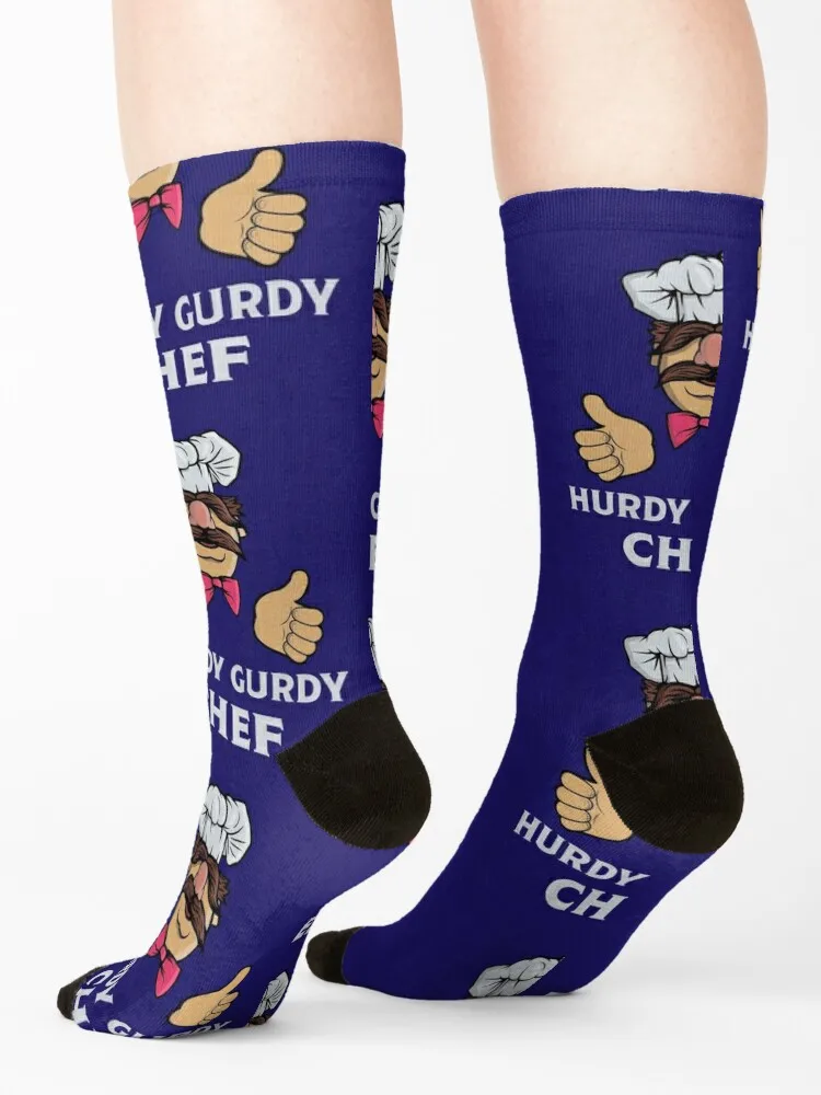 What Der Verk Hurdy Gurdy Bork Bork Microwave Chef - Bad Cook Apron Gifts - Lazy Cooks - Funny Swedish Chef Socks