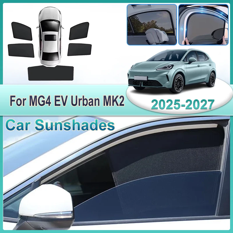 Car Sunshades For MG4 EV Body Kit 2025-2027 MK2 Anti-UV Car Full Window Sunshade Car Windshield Visor Cover Accessorie Auto Part