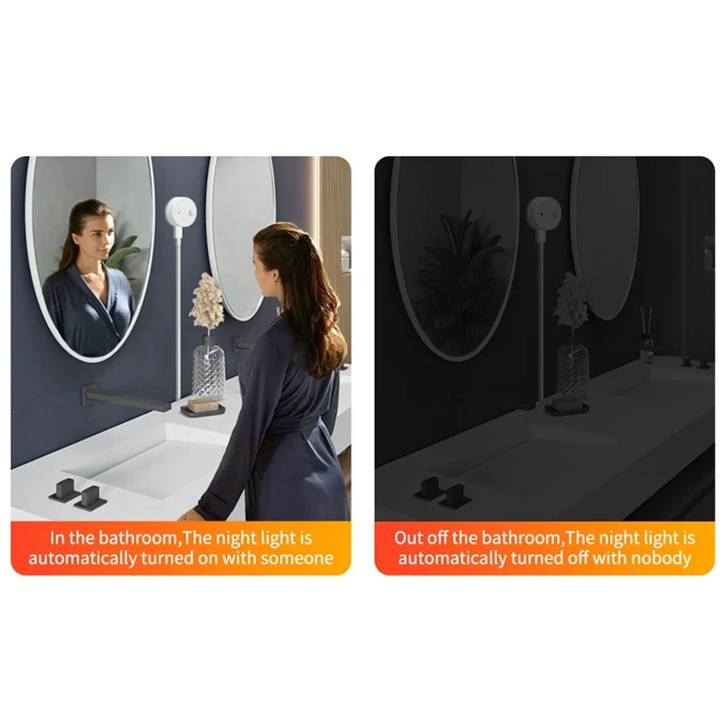 1 шт. HLK-HE201 интеллектуальный радар присутствия человека и движения + PIR датчик белый пластик для настройки умного дома