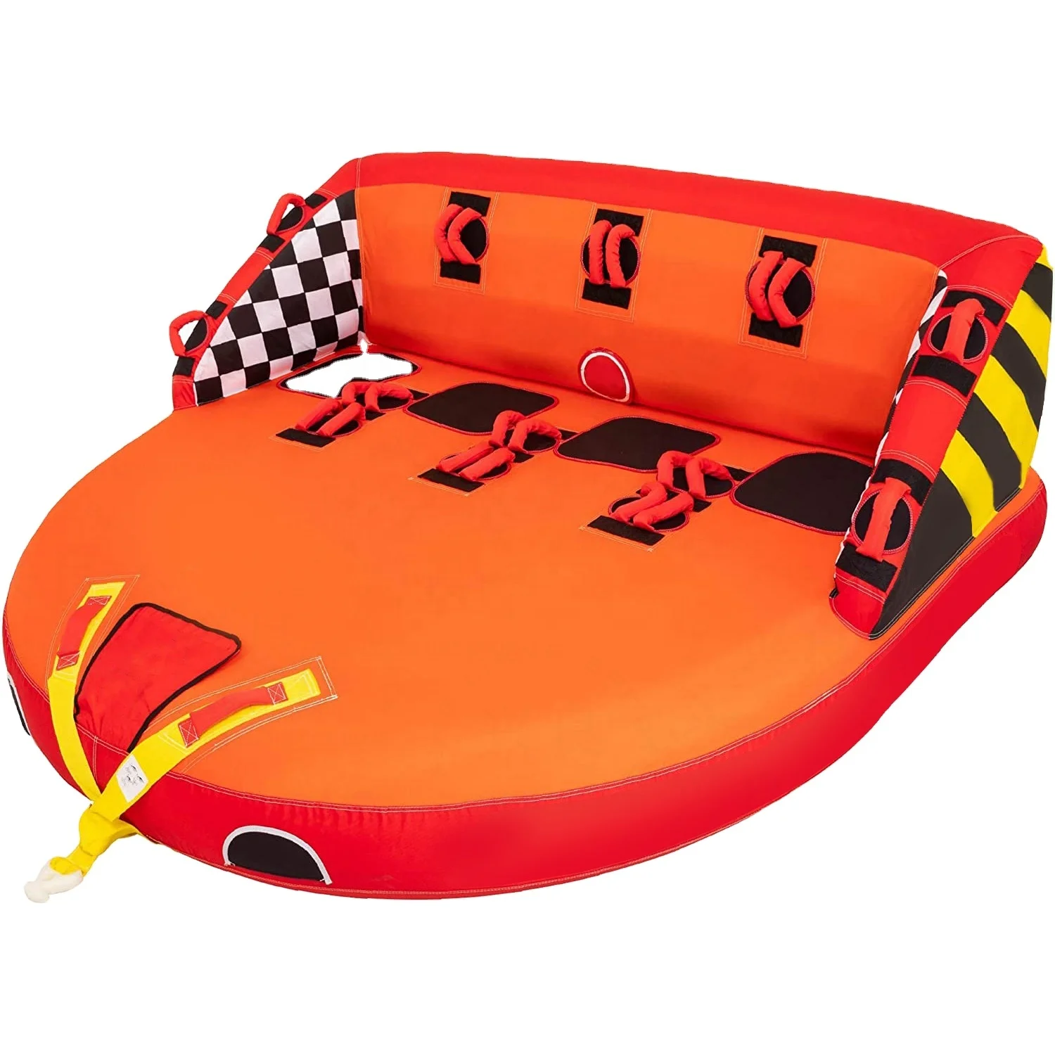 

Customized 4 person towable tube for boating Inflatable boat water tube for watersports Inflatables & Towables