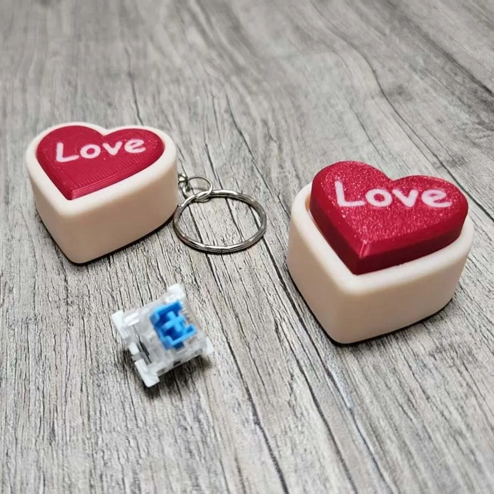 3D Printed Foods Clicker Key Chain Cartoon Tortoise Cat Paw
