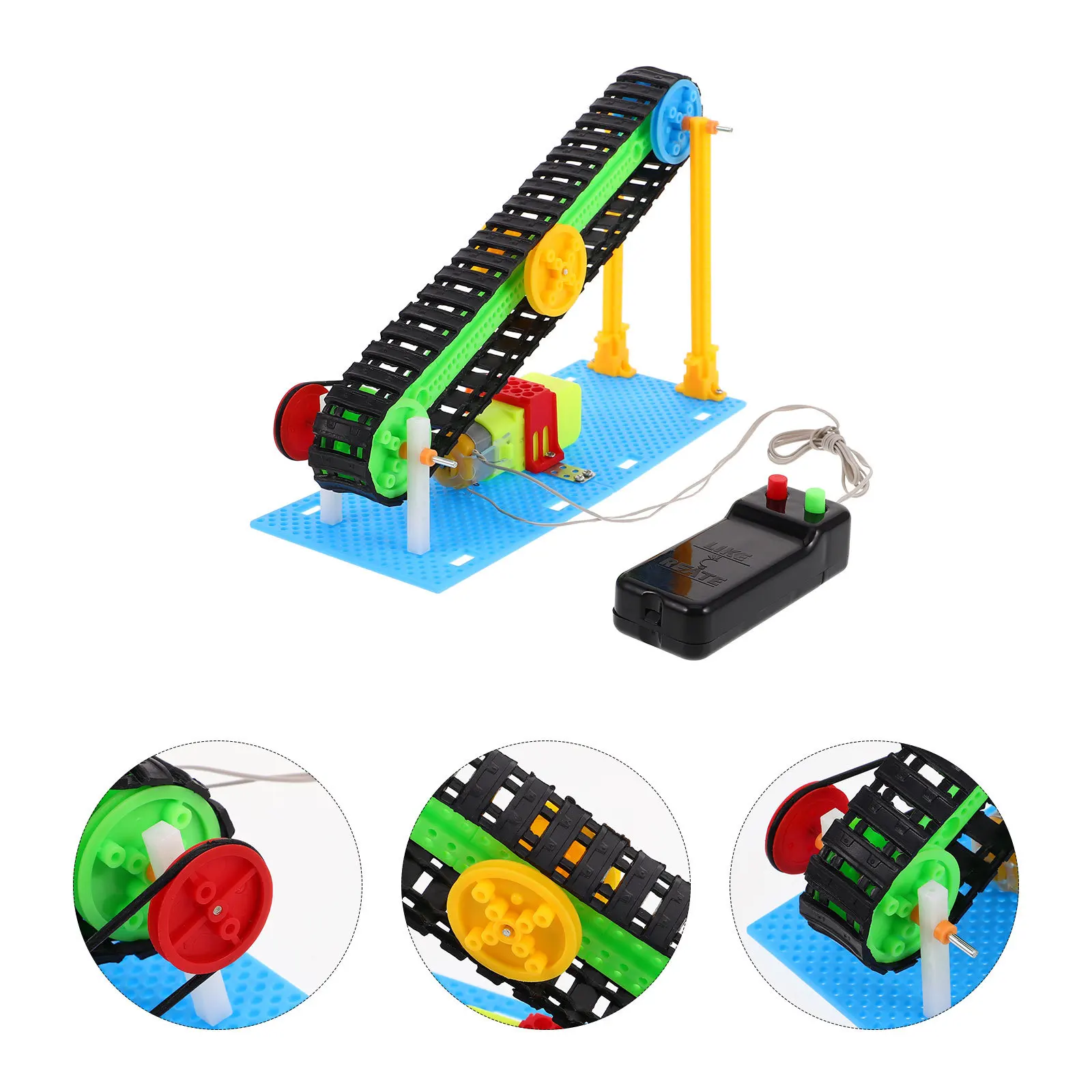 DIY Stem Electric Conveyor Belt Kit Kids Science Educational Electronic Learning Robotics Project Stem Toys for Kids Age 8-12