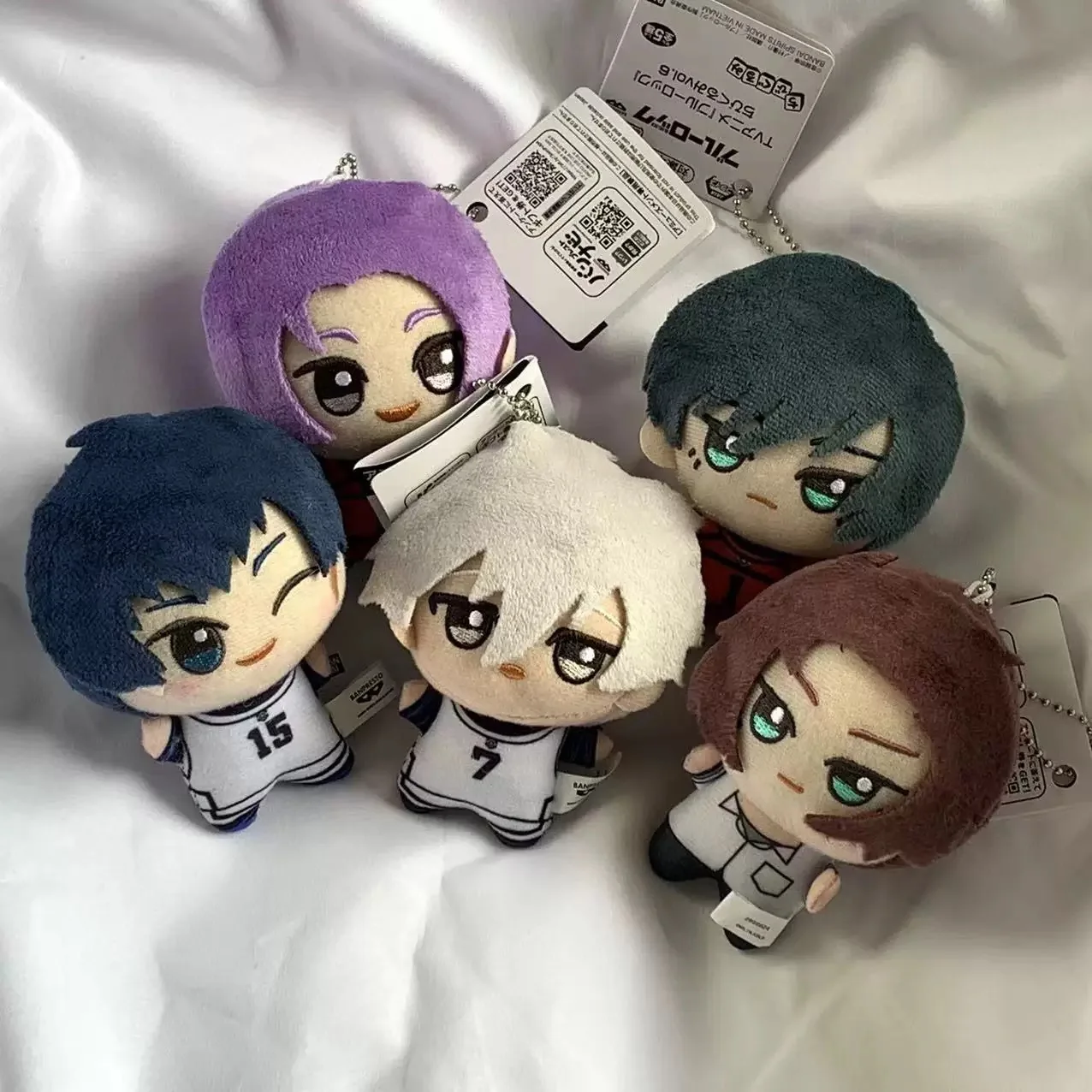 Anime Blue Lock Seishiro Nagi Reo Mikage Yoichi Isagi Rin Itoshi Plush Key chains Kids Stuffed Toys Small Pandent For Children