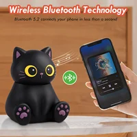 Mini altavoz Bluetooth con animales bonitos, altavoz inalámbrico Bluetooth 5,2, reproductor de música MP3 portátil con soporte para teléfono para niños y niñas