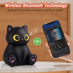 Mini Cute Animals Bluetooth Speaker Wireless Bluetooth 5.2 Loudspeaker Portable MP3 Music Player with Phone Holder for Boy&Girls