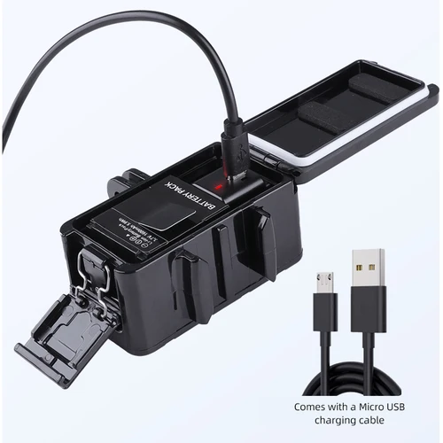 Imagen 2 del producto Luz LED de relleno impermeable para buceo, luz nocturna subacuática para GoPro Hero 13 12 11 10 9 Insta360 SJCAM AKASO DJI Osmo, cámara de acción