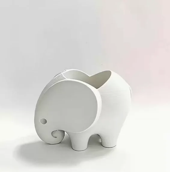 Mini Elephant Desktop Planter With Drainage Hole Cute Tabletop Green Plant Arrangement Organizer