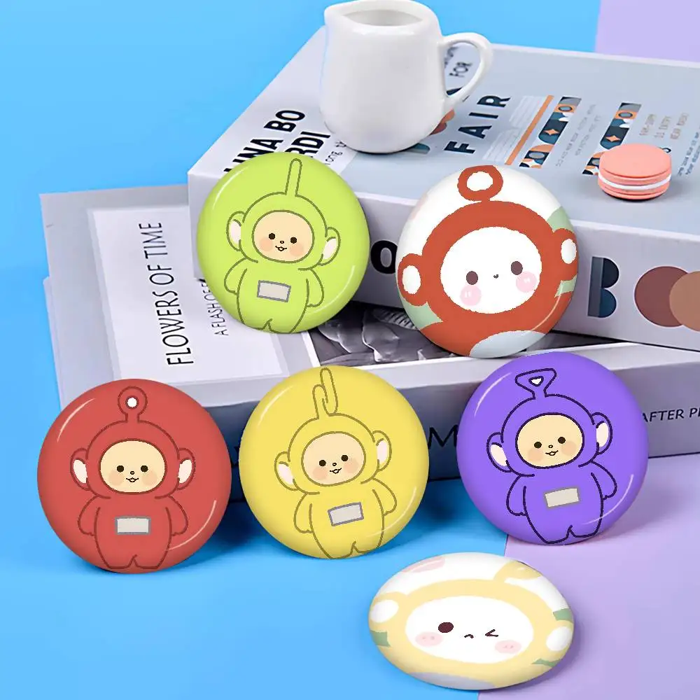 Broches redondos hechos a mano con motivos de los Teletubbies, de 32/44/58 mm, divertidos y con cierre a presión, ideales para mochilas, ropa, accesorios, insignias y decoración de sombreros.