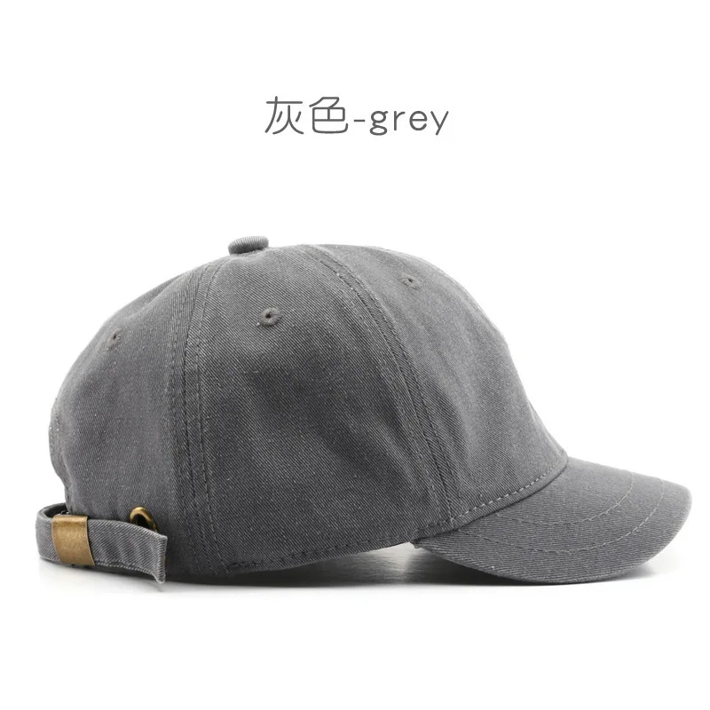 1 Stück Vier-Jahreszeiten-Mode Kurzbrim-Baumwoll-Baseballkappe für Männer und Frauen, Verstellbare Trucker-Mütze im Dad-Hat-Stil mit Niedrigem Profil – Detail 8