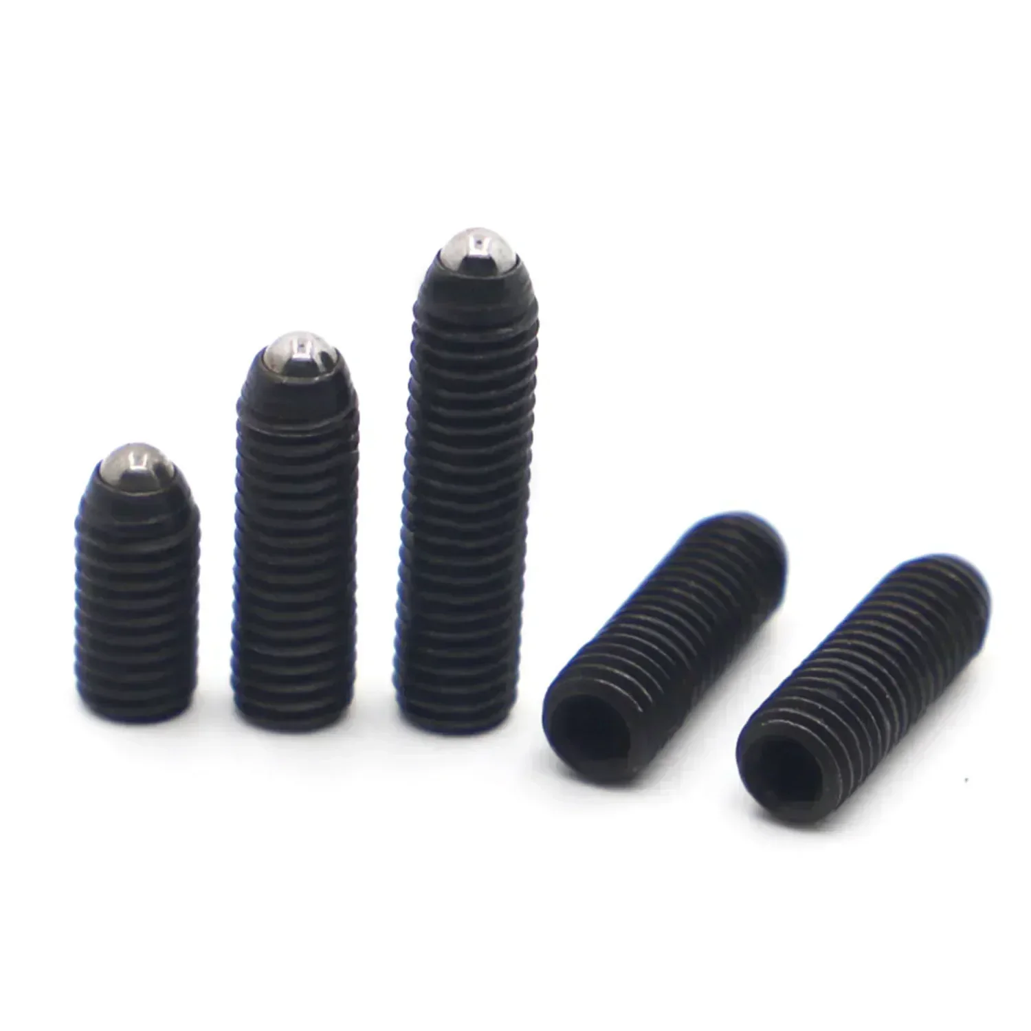 M3 M4 M5 M8 M10 M12 M16 Black Grade 12.9 Steel Hex Hexagon Socket Ball Point Set Screw Spring Ball Plunger Set Bolt Screws