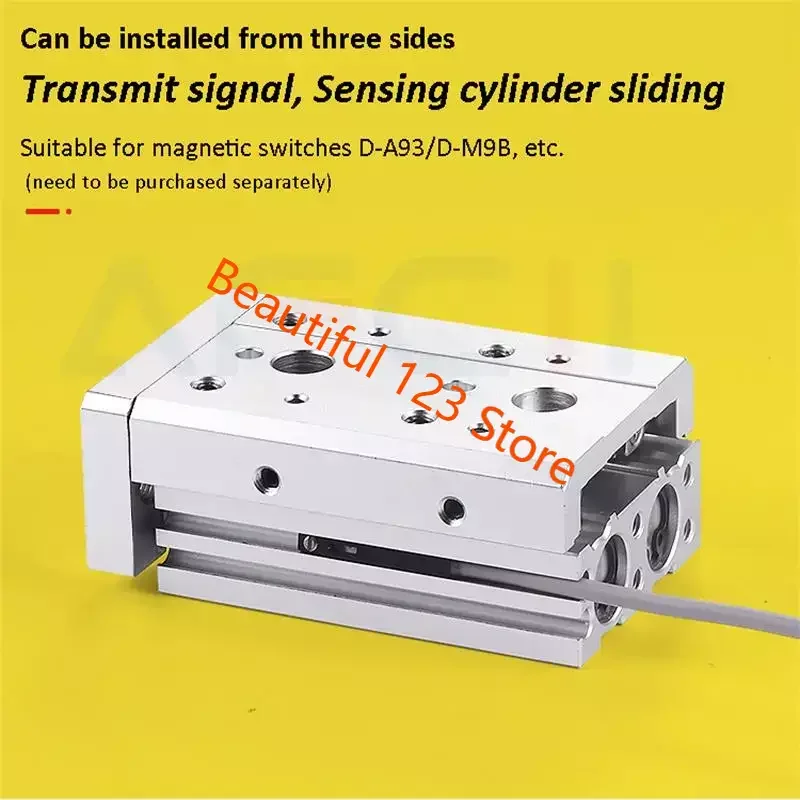 SMC Type Air Slide Table Cylinder MXS Series Pneumatic Linear Cylinder MXS20-10 20 30 40 50 75 100 125 150mm Stroke