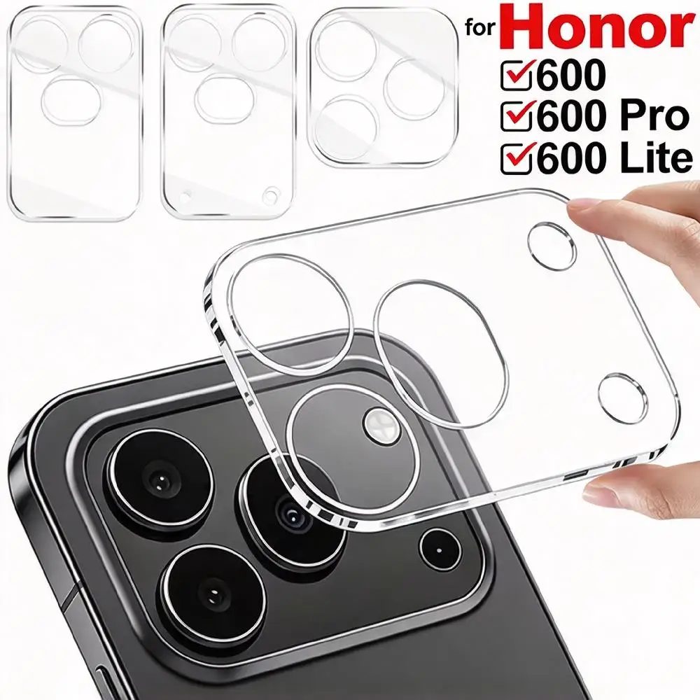 Clear 3D Full Cover Lens Protector for Honor 600 Pro Global 600 Lite HD Glass Protective Camera Film