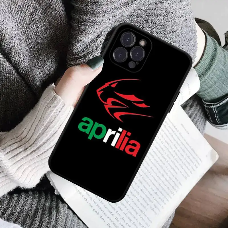 Aprilia Racing Motorcycle Phone Case For iPhone 6 7 8 Plus 11 12 13 14 Pro SE 2020 MAX Mini X XS XR Back Funda Cover