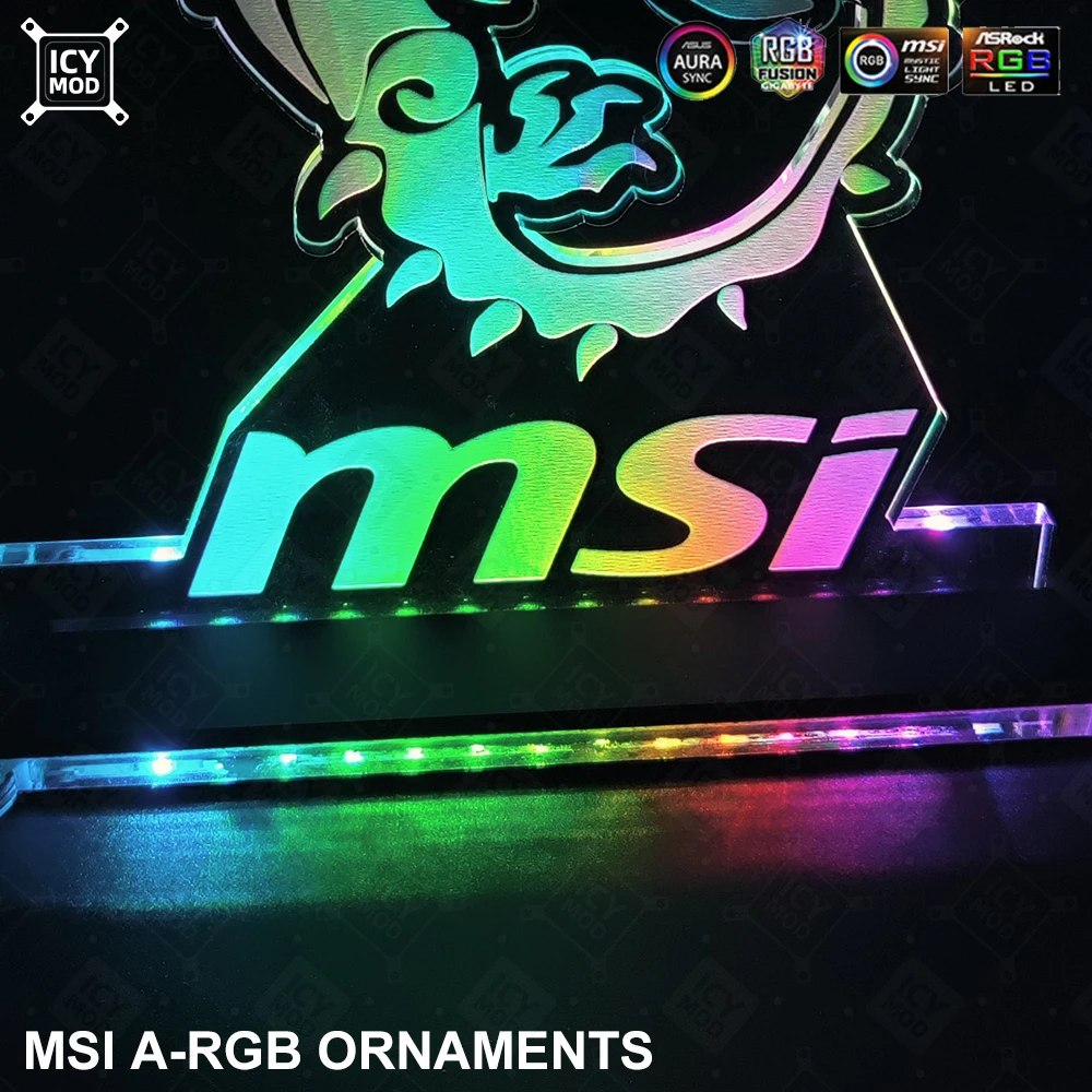 MSI Gaming Figure A-RGB – Panel Acrílico LED Iluminación PC - imagen 4