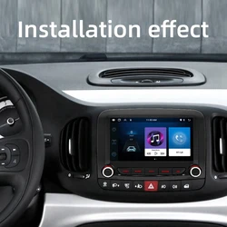 Car 2+64G MP5 Player Bluetooth Portable Screen Navigation Display Wireless Carplay Android Auto For Fiat 500L 2013-2019