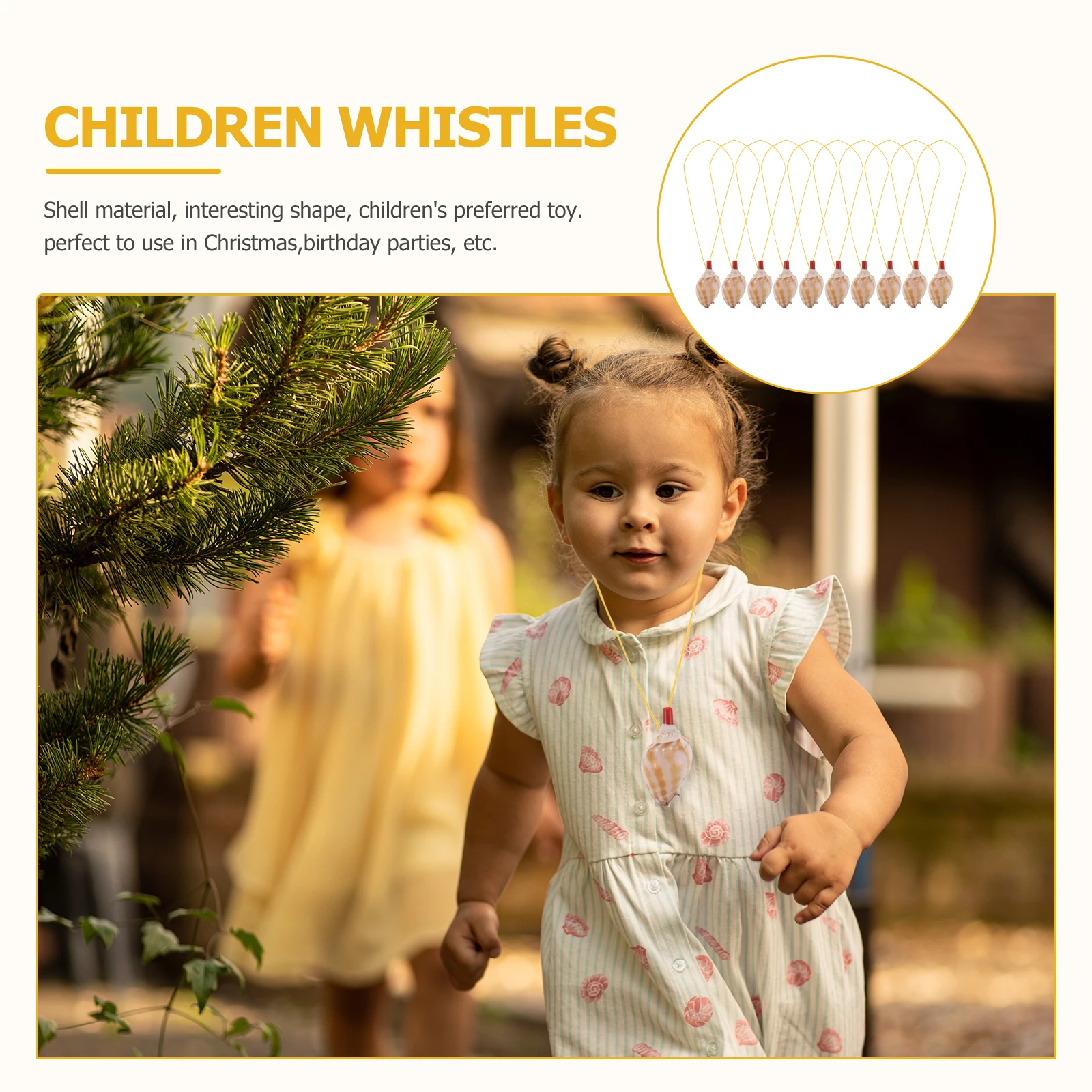 

10 Pcs Conch Whistle Shaped Whistles Children's Noise Maker Aldult Party Toy Abs Birthday