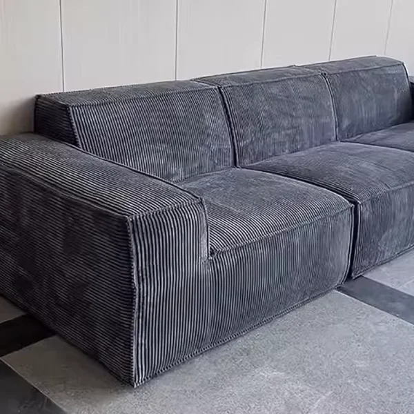 

Modern Luxury Living Room Sectional Sofa Set Indoor Furniture Fabric Couch Vacuum Foam Compressed in a Box for Home Apartment