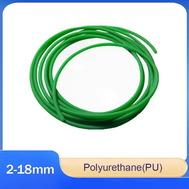 

Round Green Polyurethane Conveyor Belts Diameter 2 2.5 3 3.5 4 5 6 7 8 10 12 15 18mm PU Drive Belt Meltable Cord Tear-Resistant