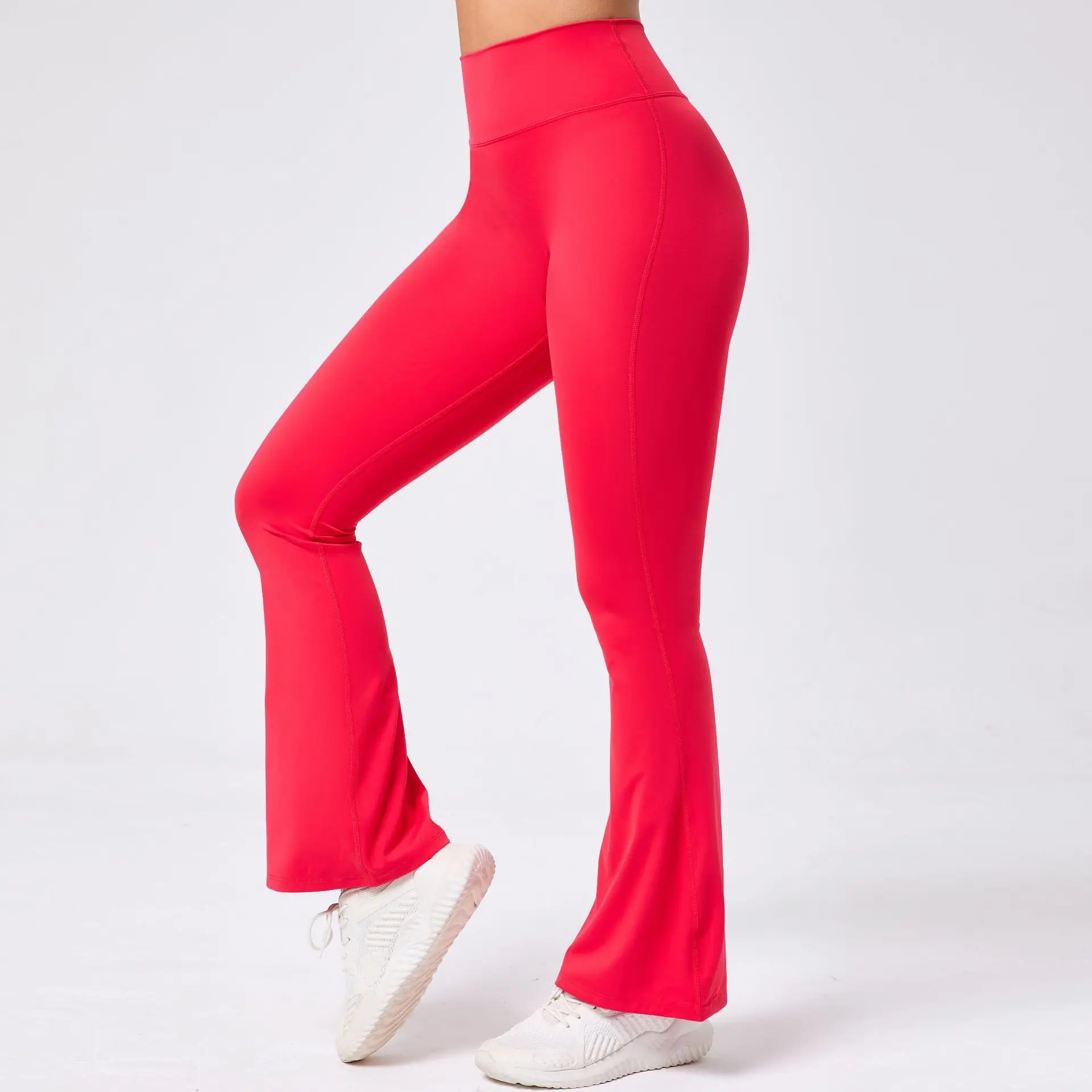 Women Fashion Flare Leggings High Waist Yoga Pants High-elastic Dancing Leggings Workout Gym Legging Hip Lift Tights