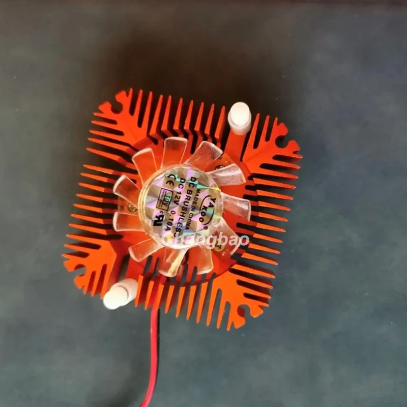 

12V 5W/10W/15W High Power Leds Heatsink with Fans Hole Distance 5.5cm