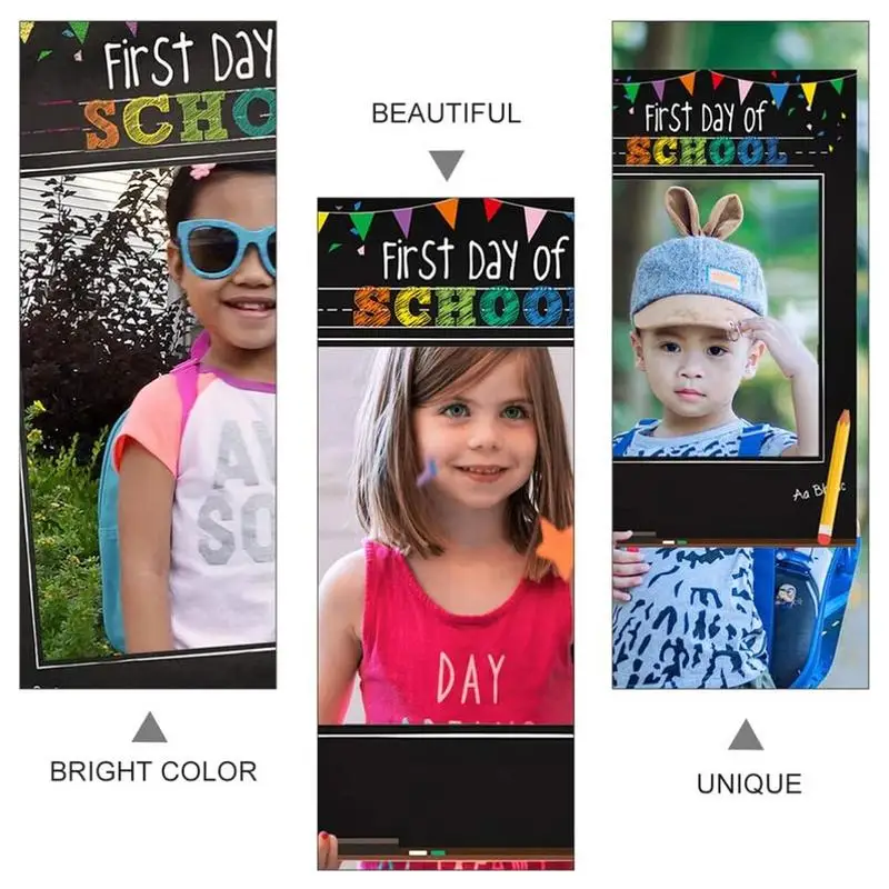 First Day Of School Chalkboard Party Photography Frame Kindergarten Preschool Back To School Photo Frame