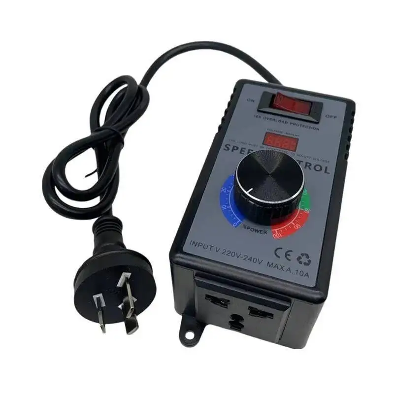 Light Regulation AC220V 4000W Adjustable Motor Electric Electronic Voltage Regulator Furnace Fan Stepless Temperature