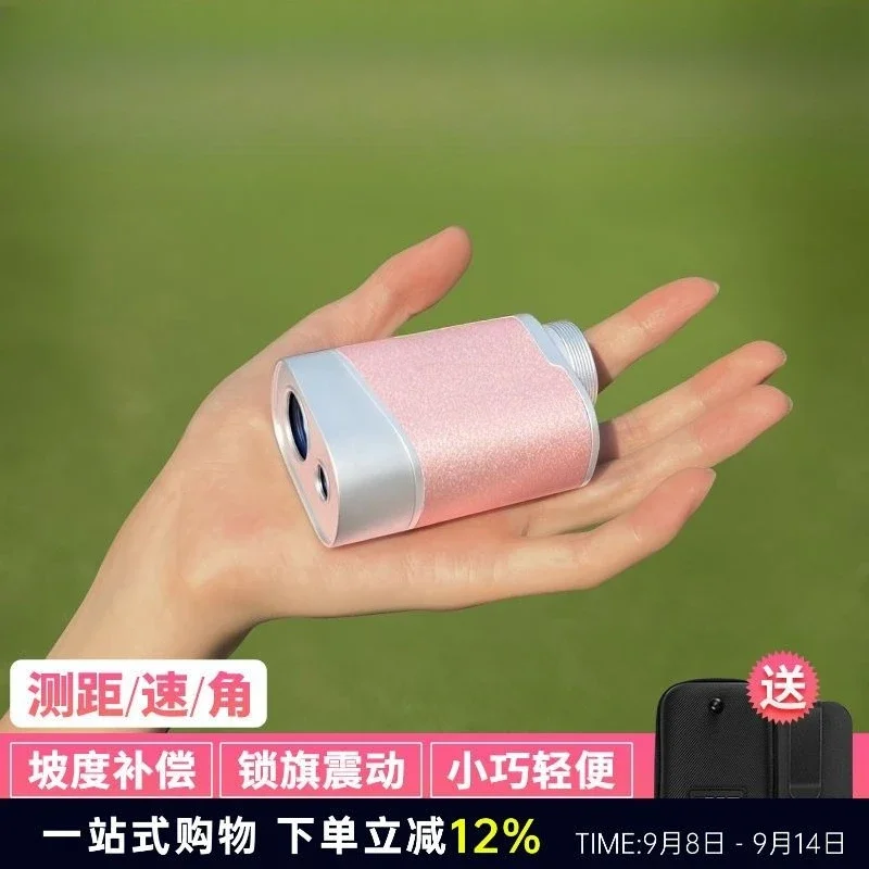 Golf Rangefinder Mini Pocket Edition Slope Compensation Lock Flag Vibration Magnetic Suction Waist Clip 1200 Yards