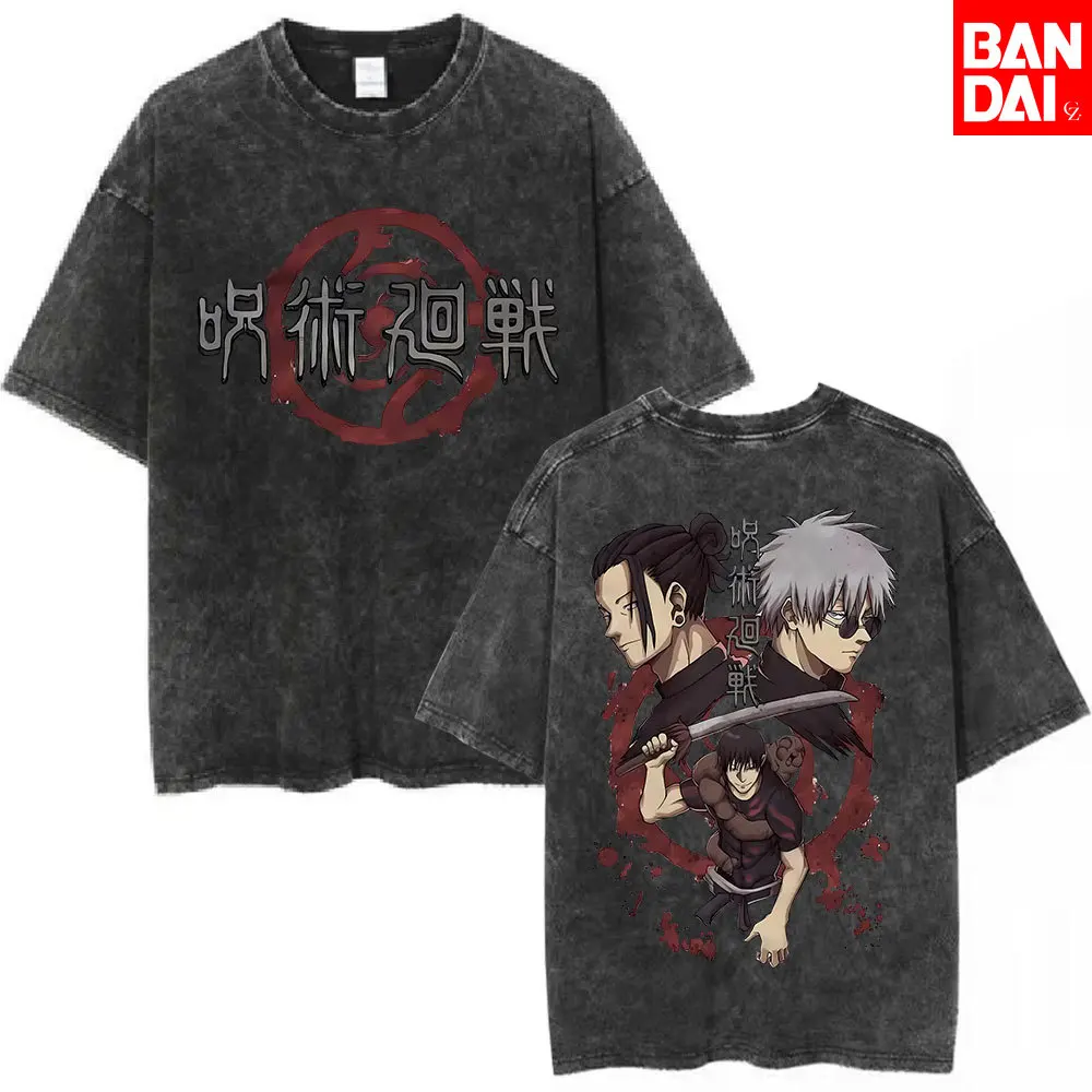 

Футболка Ryomen Sukuna Jujutsu Kaisen, мужская, в стиле стритвир, Harajuku, оверсайз, хлопковая, с коротким рукавом, летняя, спортивная.