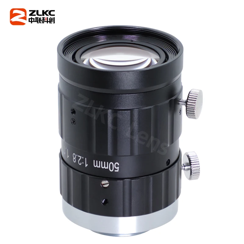 20Megapixel Lens 1.1 Inch 50mm Fixed Focus F2.8 Manual Iris C Mount Lens CMOS FA High Resolution for Basler Industrial Cameras