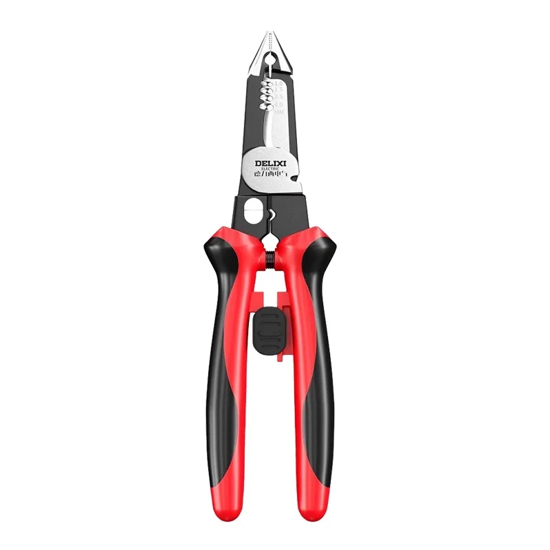 Electrician Pliers Needle Nose Pliers 6 in 1 for Clamping Screwing Wire Stripping Cable Cutting Wire Splitting