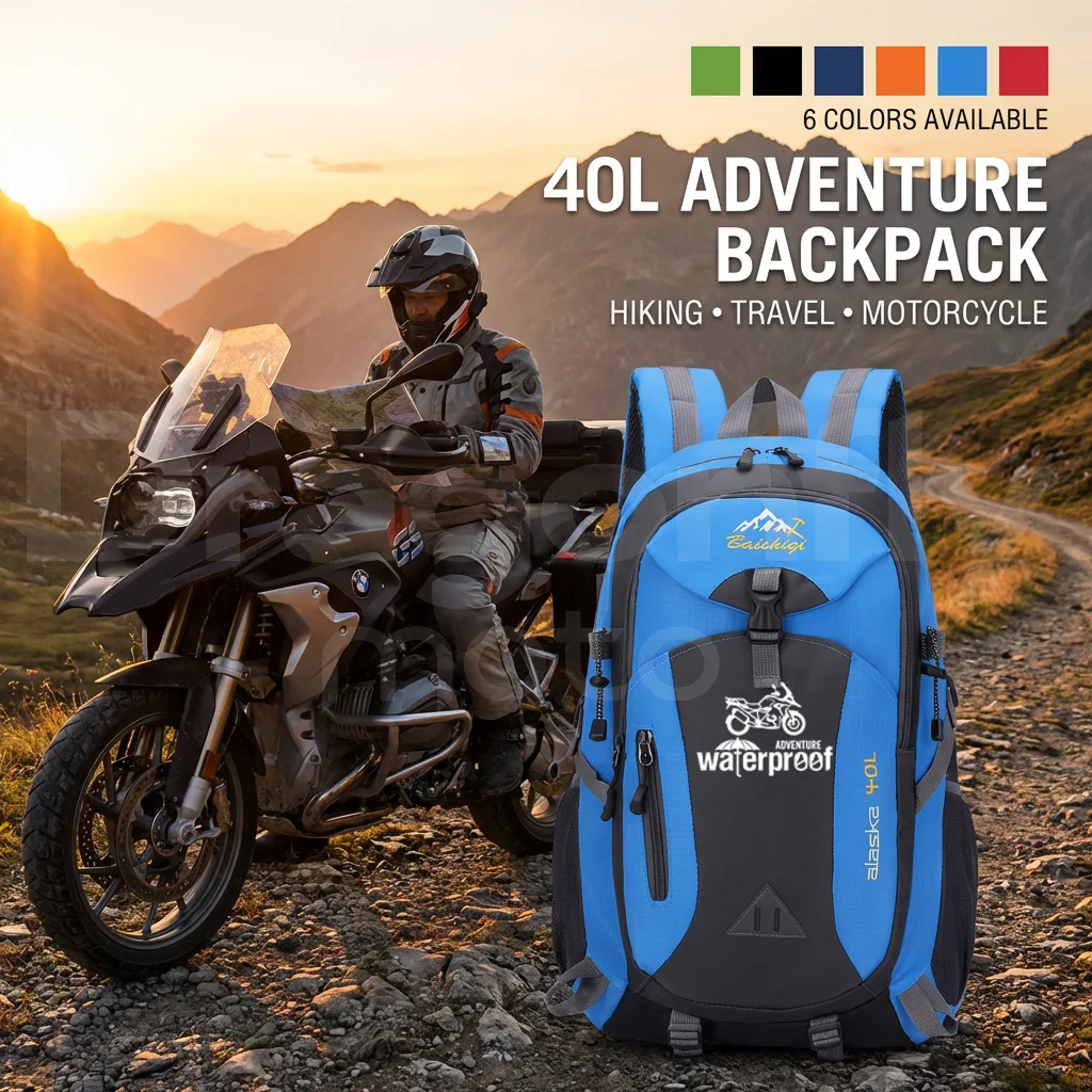

For Husqvarna Norden 901 Expedition Motorcycle 40L outdoor hiking bag sports bag leisure travel backpack large capacity