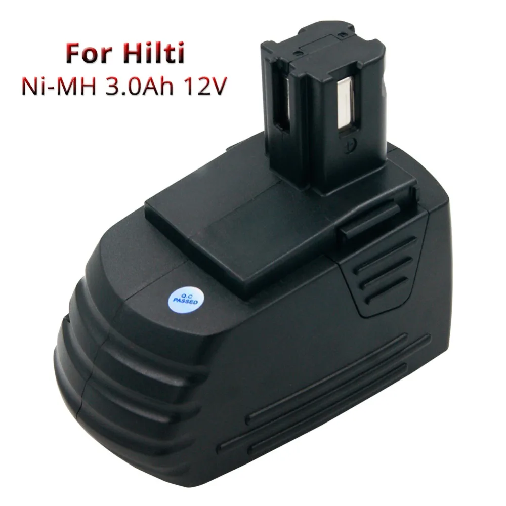 Rechargeable Battery 12V 3A Nimh Replacement Batteries for Hilti 340889 SF126 SFB125 SFB121 Power Tools SID121 SF120-A SF121