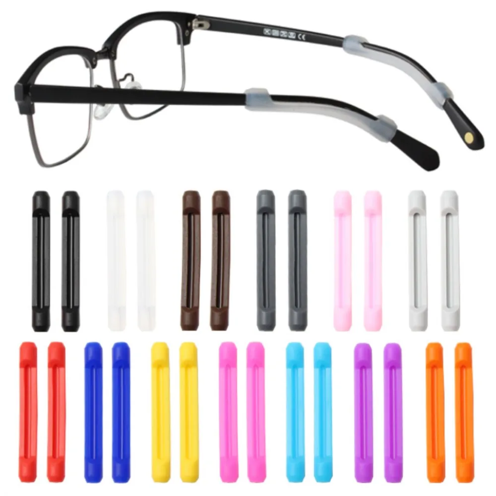 20pcs DT018 New Glasses Anti Slip Tip  Optical Frame Temples Eyeglasses Silicone Temple tip Accessories