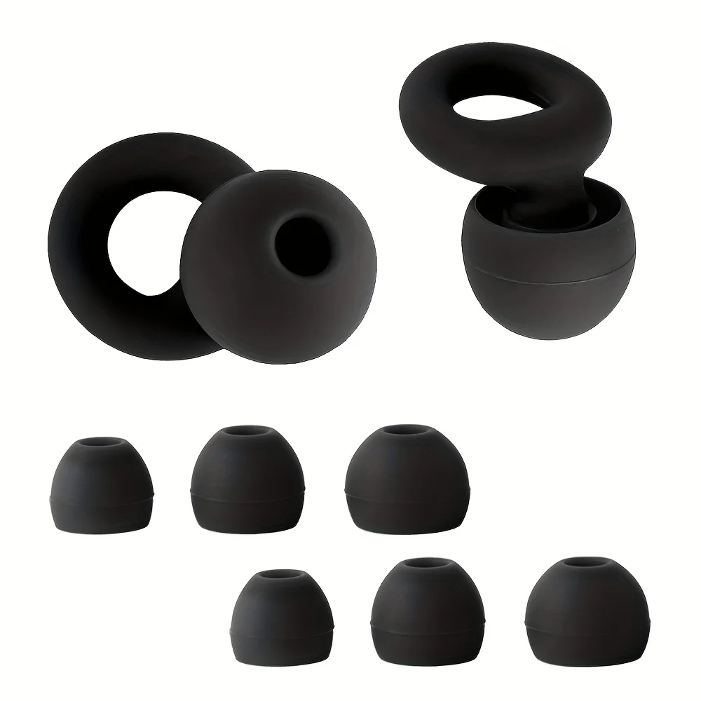 

Stylish Reusable Silicone Earplugs, Soft Comfortable Design Ideal for Sleeping Working Traveling