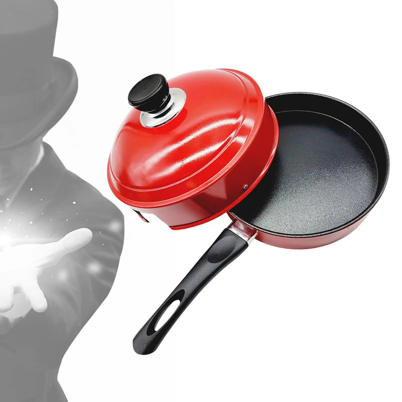 Magician Tricks Prop Pan Illusions Gimmick Prop for Street Stage Evening