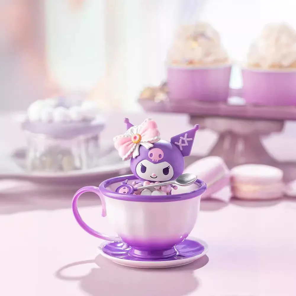 Genuine Sanrio Família Teacup Elfos Série, Hand-do Blind Box, Tide Play Ornamentos, Enfeites De Presente