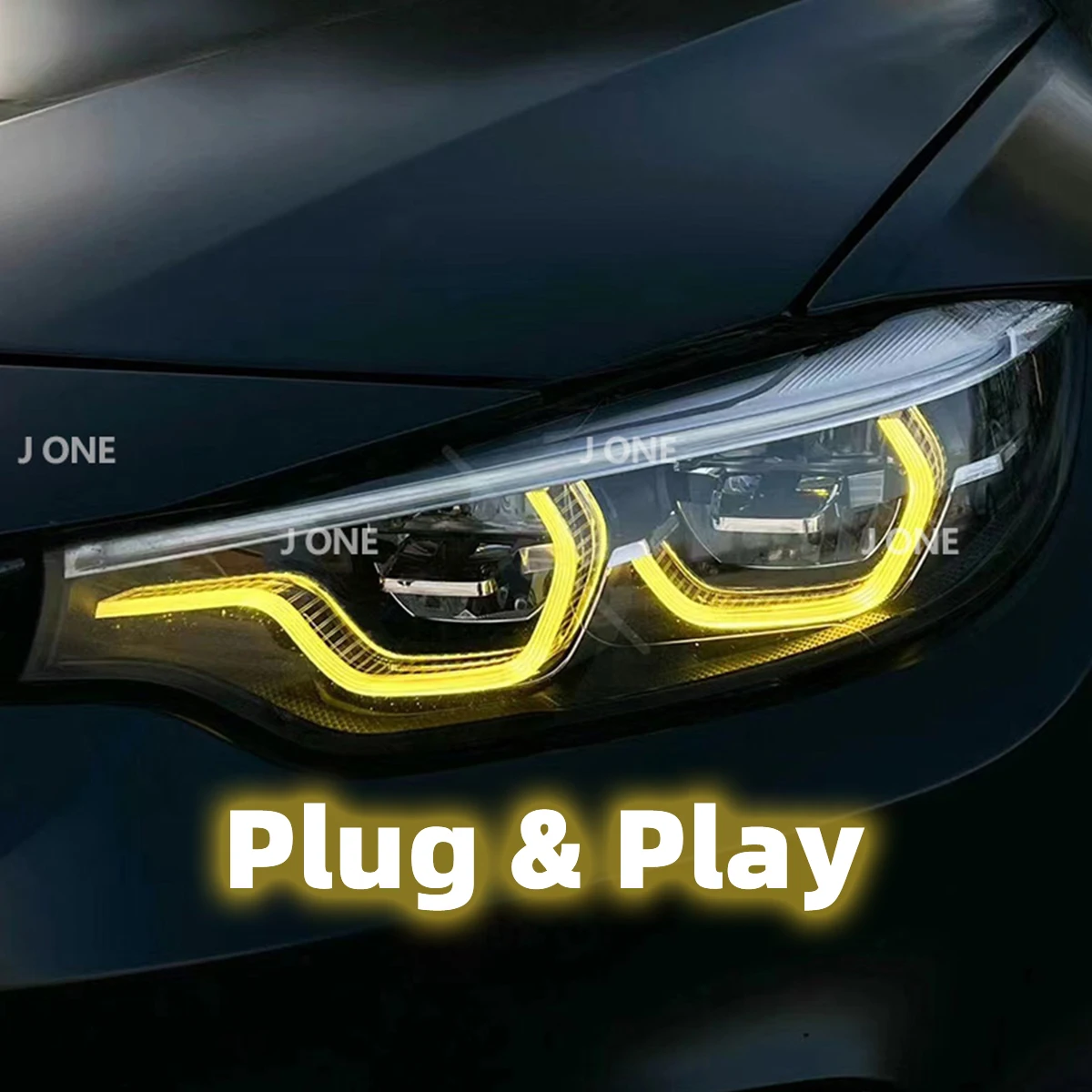 

For BMW 4 CSL Yellow LED DRL Module For BMW 4 Series M3 M4 F32 F33 F36 F80 F82 F83 2013-2019 Plug and Play Daytime Running Light