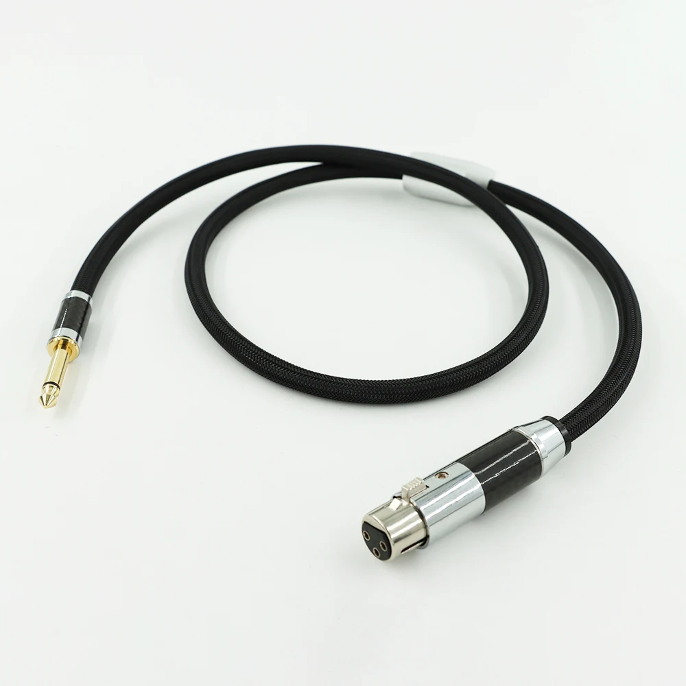 4N sterling silver sophomore core mono 6.5mm to XLR female plug microphone audio cable mixer sound card audio cable