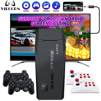 2024 New Game Stick 4K HDMI-compatible Retro Video Game Console 40000 games for PS1/GBA/SFC Support MHL Android Phone