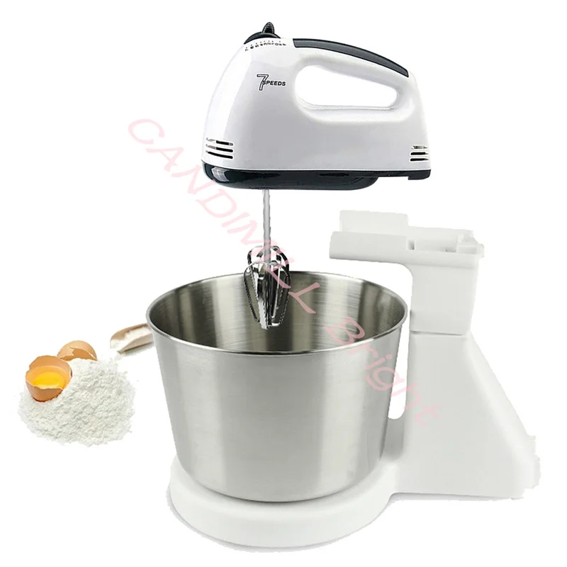 Multifunction Food Blender Electric Household Table Stand Cake Dough Mixer Handheld Egg Beater Baking Whipping Cream Machine