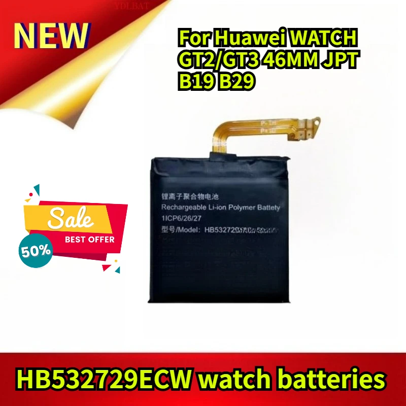 

HB532729ECW Watch Batteries for Huawei WATCH GT2/GT3 46MM JPT B19 B29