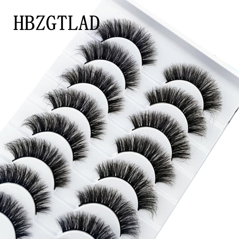 HBZGTLA 10paris Katzenwimpern, flauschige Nerzwimpern, natürlicher Look, falsche Wimpern für die tägliche Party, Hochzeit, leichtes, wiederverwendbares Make-up – Detail 2