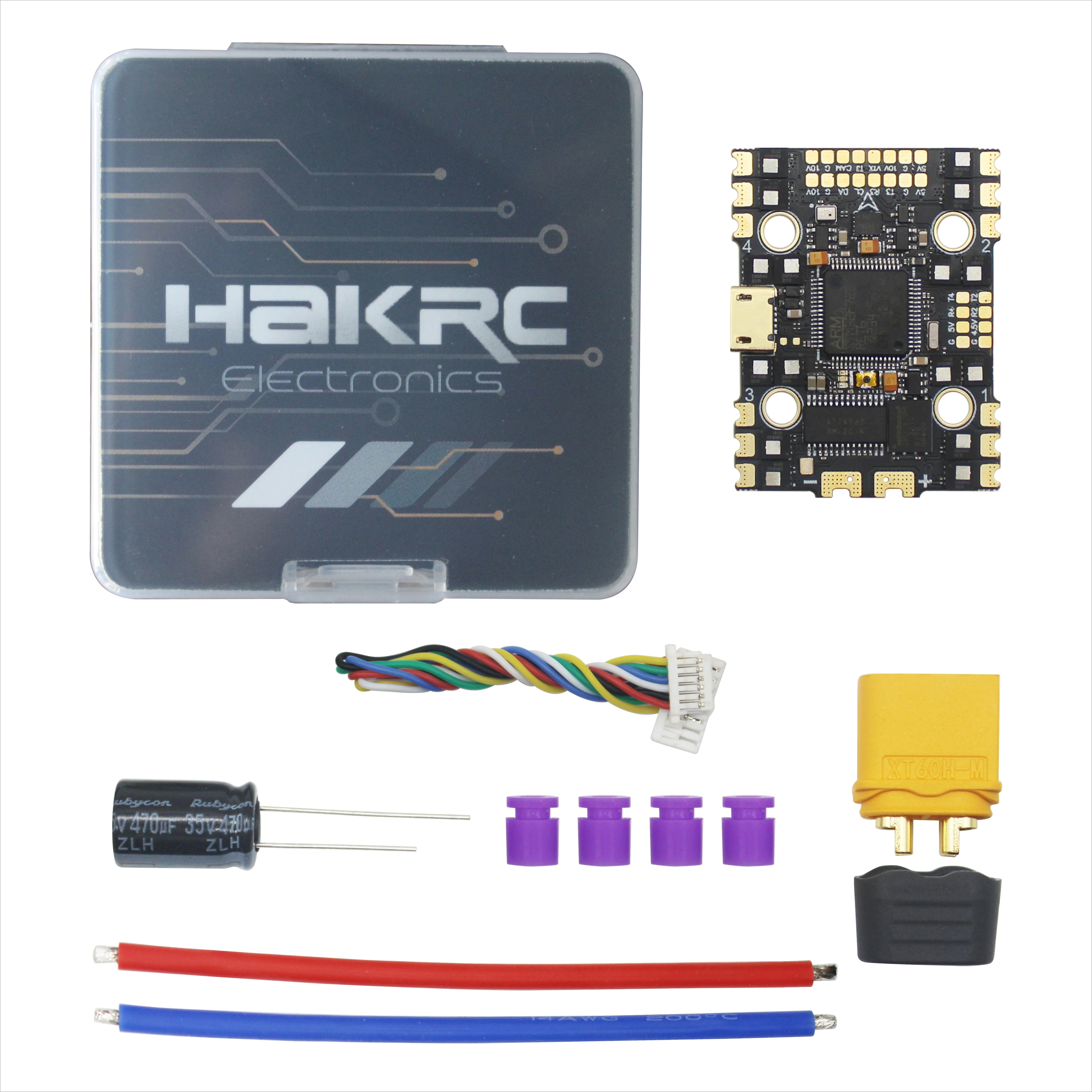 1pcs for HAKRC F7220 40A 2-6S BLHELI_32 AIO FLIGHT CONTROLLER - 20X20MM